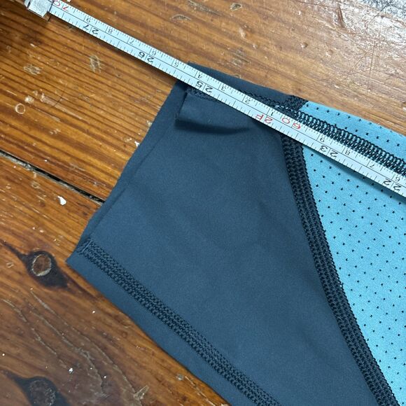 Peloton Move Mission Mid-Rise Laser Cut Leggings Women's Size Medium Blue - Picture 5 of 6